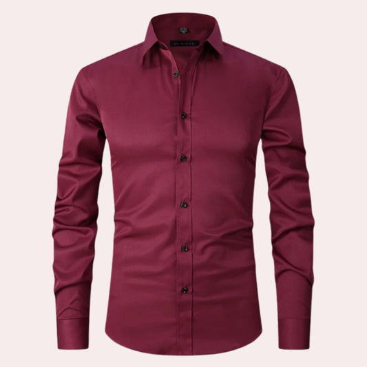 Langarm Elegant Hemd für Herren